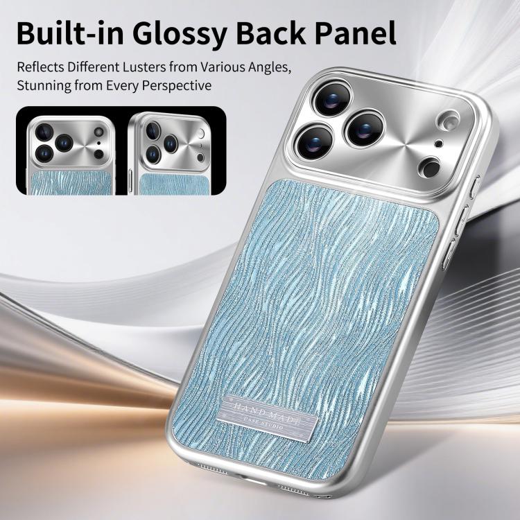 For iPhone 17 Pro Max Flowing Water Ripple Magnetic Shockproof Phone Case