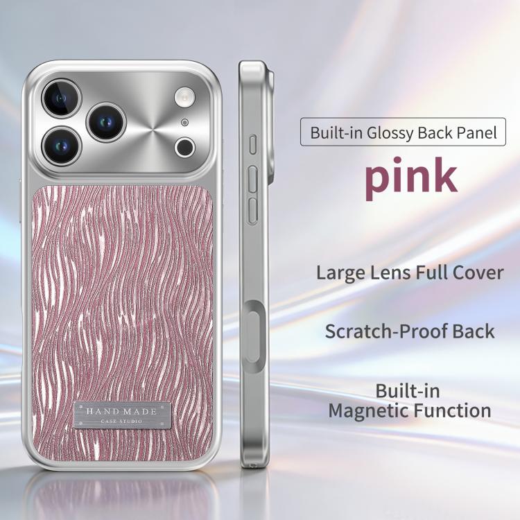 For iPhone 17 Pro Max Flowing Water Ripple Magnetic Shockproof Phone Case