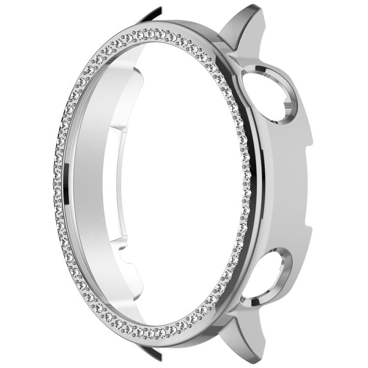 For OnePlus Watch 4 Single Row Diamond Half Coverage Hollow PC Watch Protective Case