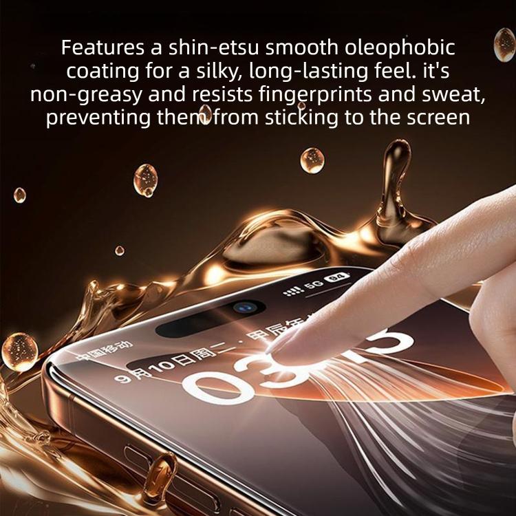 For iPhone 14 10pcs MOWL Explosion-Proof Anti-Fingerprint HD Tempered Glass Film