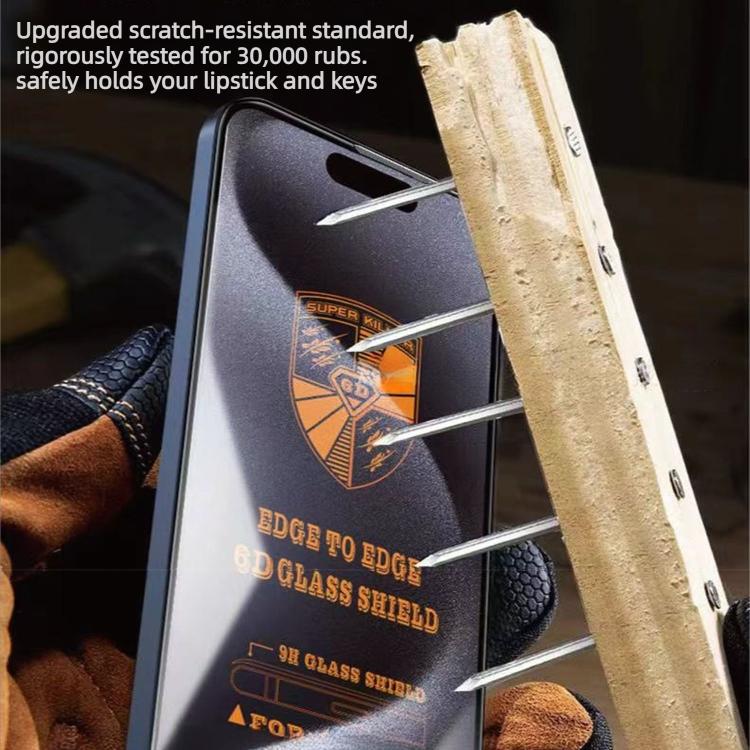 For iPhone 12 Pro 10pcs 200CC 6D Anti-Static Screen Printing HD Tempered Glass Flim