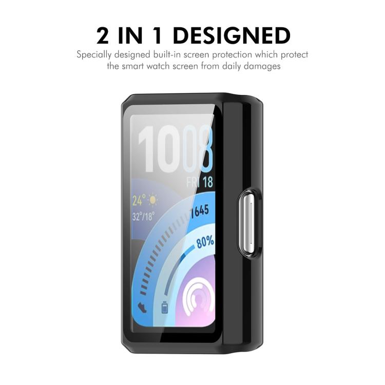 For Huawei Band 11 Pro ENKAY Hat-Prince Full Coverage Tempered Glass Film Integrated PC Watch Case
