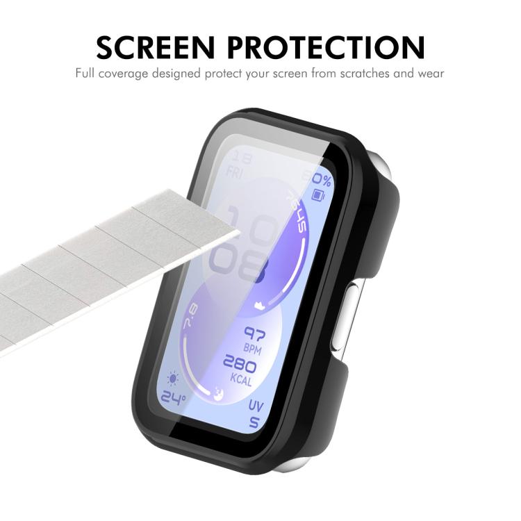 For Huawei Band 11 ENKAY Hat-Prince Full Coverage Tempered Glass Film Integrated PC Watch Case
