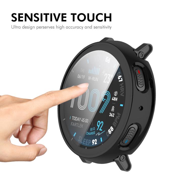 For Amazfit Active Max ENKAY Hat-Prince Full Coverage Electroplated TPU Watch Case with Screen Protection