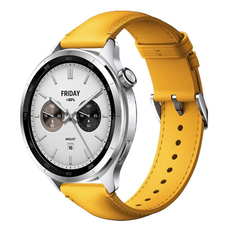 For Xiaomi Watch S4 Pin Buckle Vegan Leather Watch Band