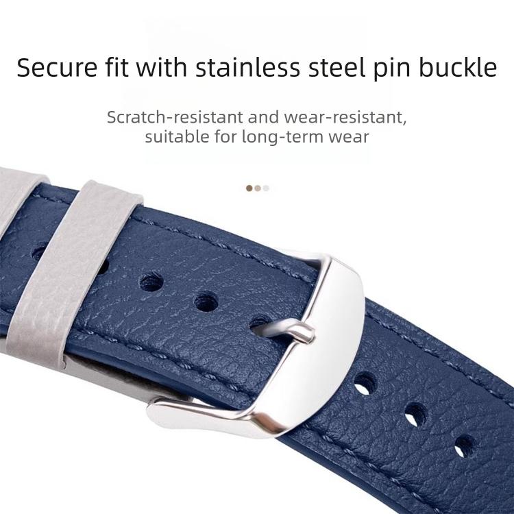 For Xiaomi Watch S4 Pin Buckle Vegan Leather Watch Band