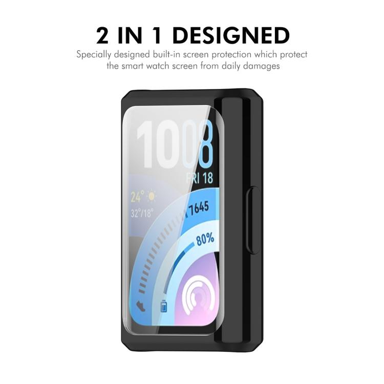 For Huawei Band 11 Pro ENKAY Hat-Prince Full Coverage Electroplated TPU Watch Case with Screen Protection
