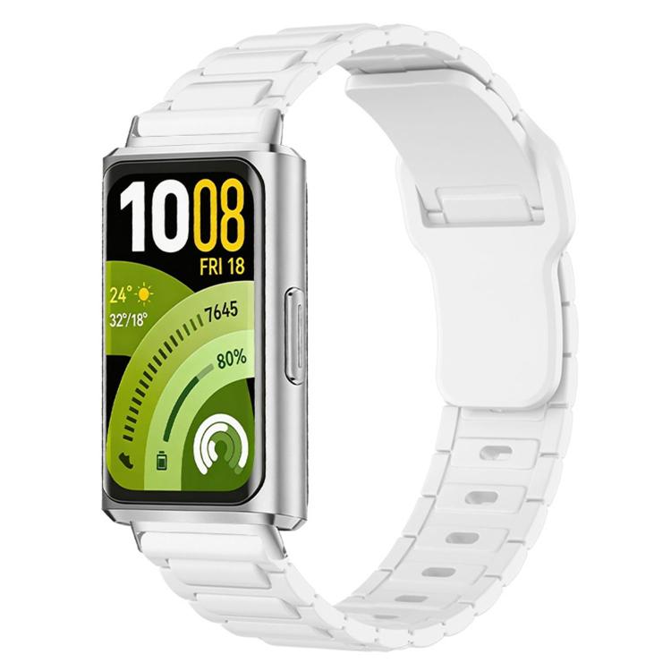 For Huawei Band 11 / Band 11 Pro I-Shape Texture Reverse Buckle Silicone Watch Band