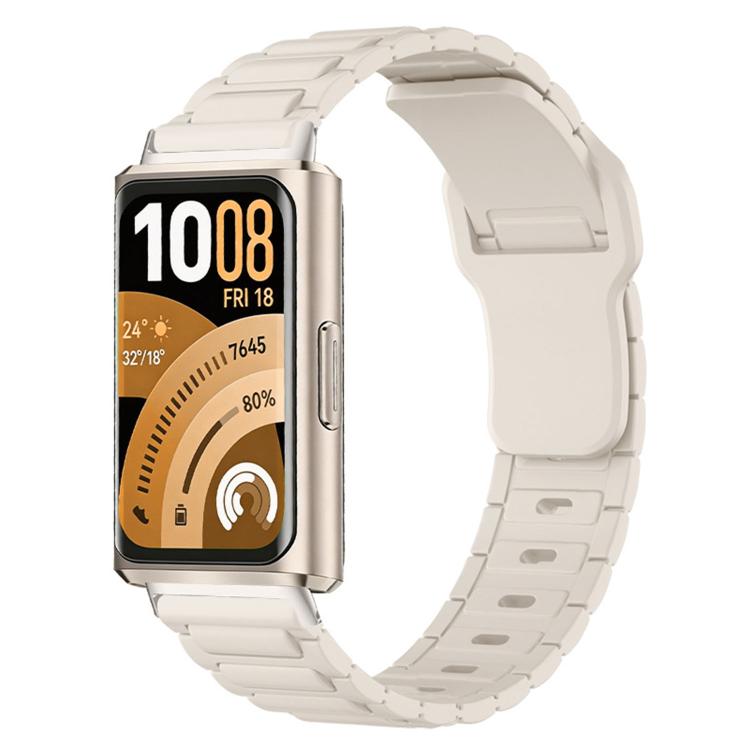 For Huawei Band 11 / Band 11 Pro I-Shape Texture Reverse Buckle Silicone Watch Band