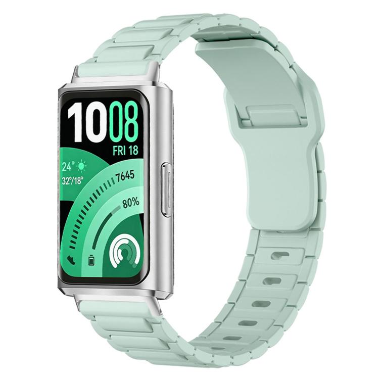 For Huawei Band 11 / Band 11 Pro I-Shape Texture Reverse Buckle Silicone Watch Band