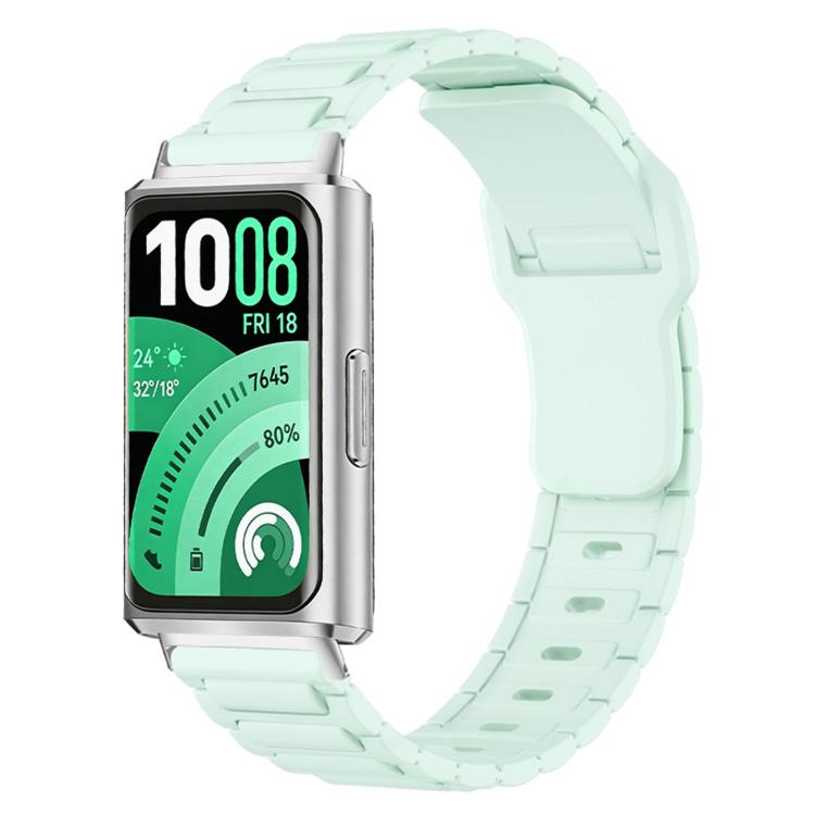For Huawei Band 11 / Band 11 Pro I-Shape Texture Reverse Buckle Silicone Watch Band