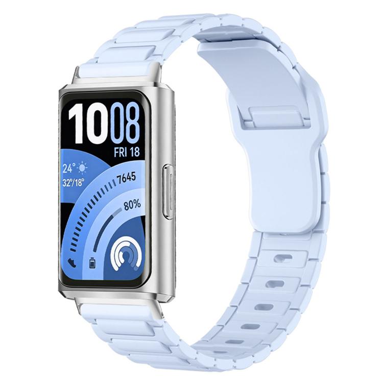 For Huawei Band 11 / Band 11 Pro I-Shape Texture Reverse Buckle Silicone Watch Band