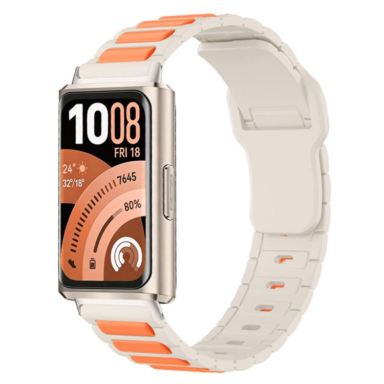 For Huawei Band 11 / Band 11 Pro I-Shape Texture Reverse Buckle Silicone Watch Band