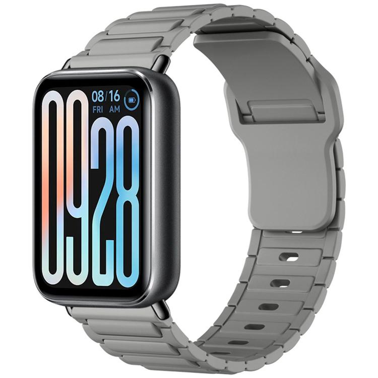 For Xiaomi Band  10 Pro / Redmi Watch 6 / 5 I-Shape Texture Reverse Buckle Silicone Watch Band