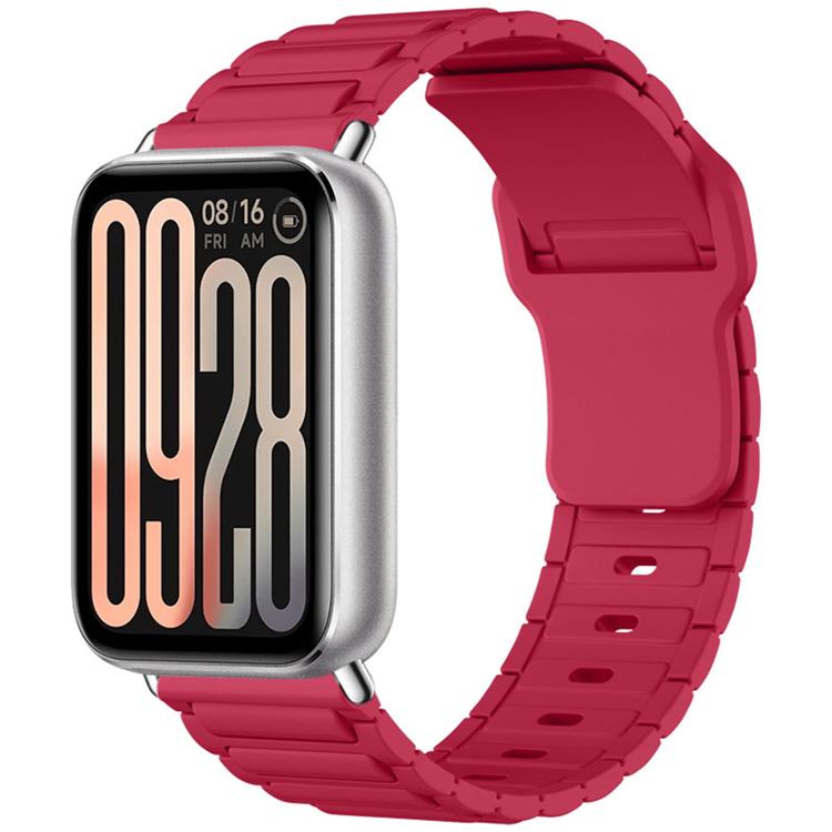 For Xiaomi Band  10 Pro / Redmi Watch 6 / 5 I-Shape Texture Reverse Buckle Silicone Watch Band