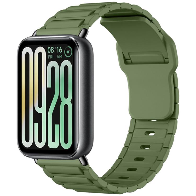 For Xiaomi Band  10 Pro / Redmi Watch 6 / 5 I-Shape Texture Reverse Buckle Silicone Watch Band
