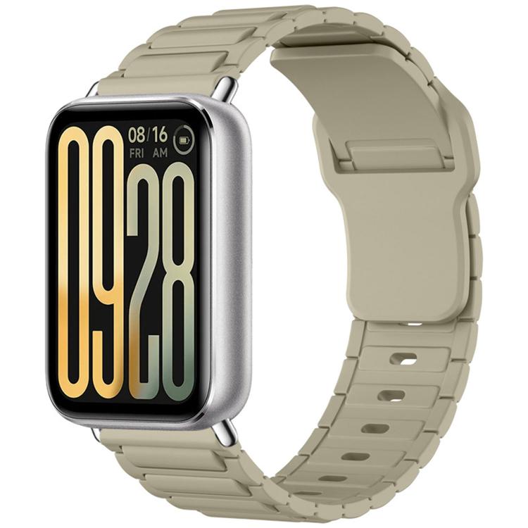 For Xiaomi Band  10 Pro / Redmi Watch 6 / 5 I-Shape Texture Reverse Buckle Silicone Watch Band