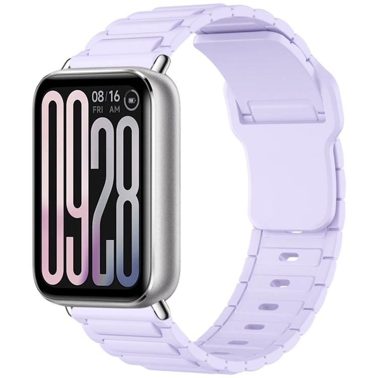 For Xiaomi Band  10 Pro / Redmi Watch 6 / 5 I-Shape Texture Reverse Buckle Silicone Watch Band