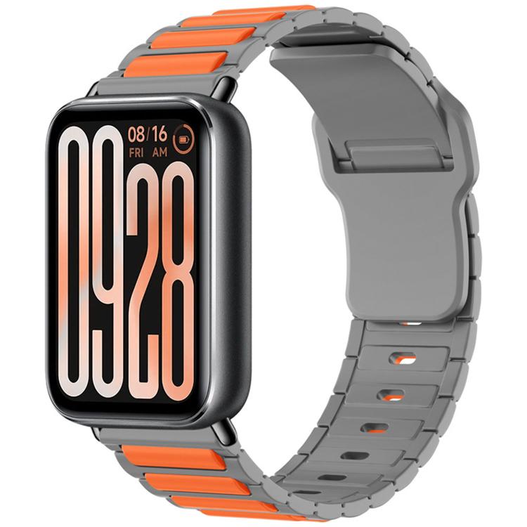 For Xiaomi Band  10 Pro / Redmi Watch 6 / 5 I-Shape Texture Reverse Buckle Silicone Watch Band