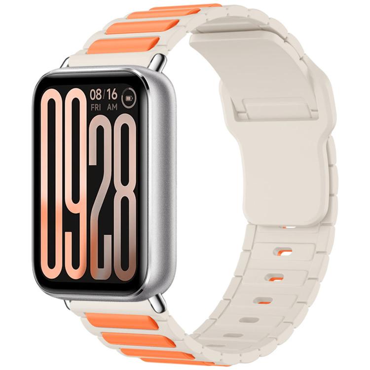 For Xiaomi Band  10 Pro / Redmi Watch 6 / 5 I-Shape Texture Reverse Buckle Silicone Watch Band