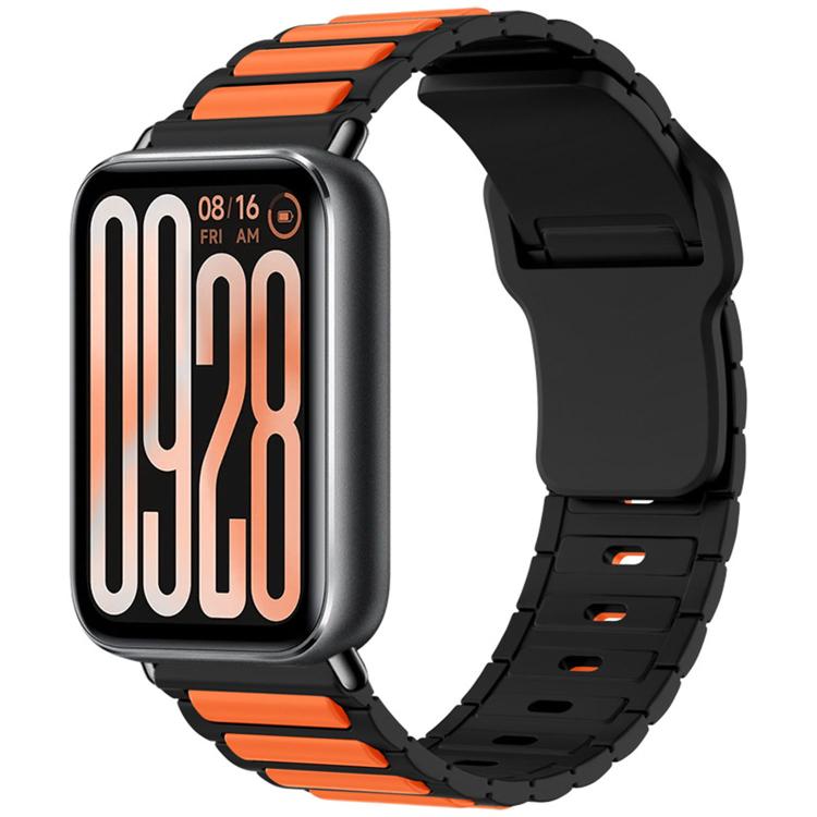 For Xiaomi Band  10 Pro / Redmi Watch 6 / 5 I-Shape Texture Reverse Buckle Silicone Watch Band