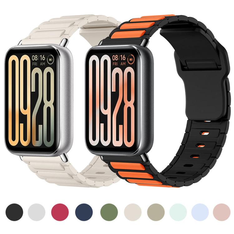 For Xiaomi Band  10 Pro / Redmi Watch 6 / 5 I-Shape Texture Reverse Buckle Silicone Watch Band