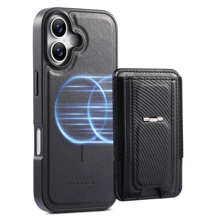 For iPhone 17 CaseNeo Fold Holder Retro Elastic Card Bag Magnetic Back Phone Case