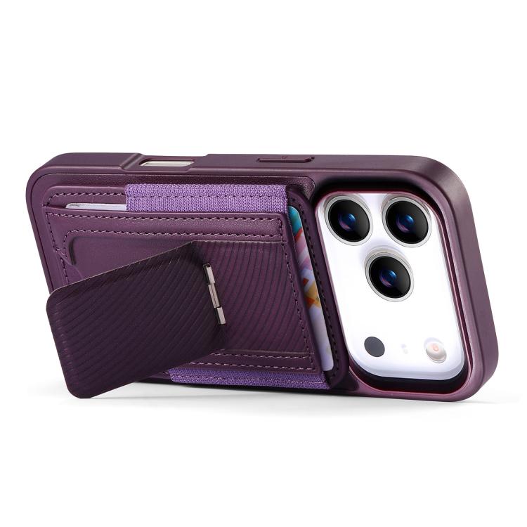 For iPhone 17 Pro CaseNeo Fold Holder Retro Elastic Card Bag Magnetic Back Phone Case