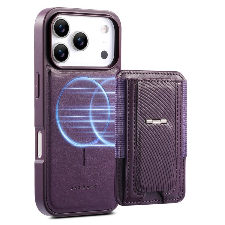 For iPhone 17 Pro CaseNeo Fold Holder Retro Elastic Card Bag Magnetic Back Phone Case