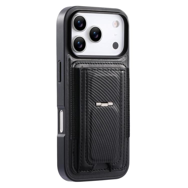 For iPhone 17 Pro CaseNeo Fold Holder Retro Elastic Card Bag Magnetic Back Phone Case