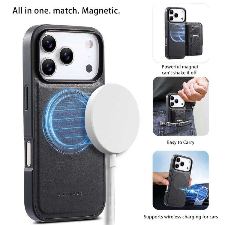 For iPhone 17 Pro CaseNeo Fold Holder Retro Elastic Card Bag Magnetic Back Phone Case