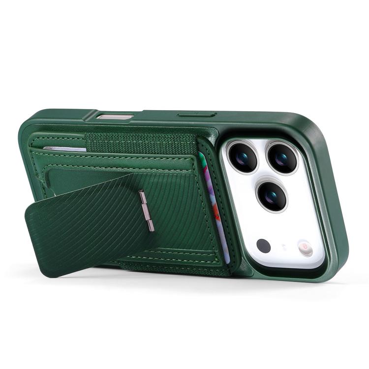 For iPhone 17 Pro CaseNeo Fold Holder Retro Elastic Card Bag Magnetic Back Phone Case