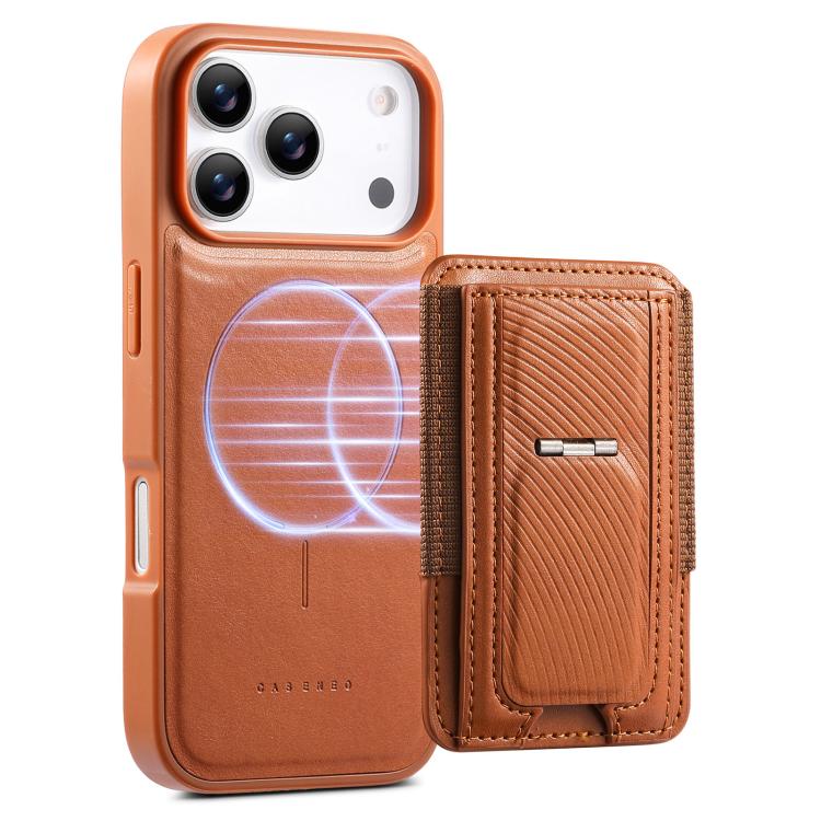 For iPhone 17 Pro Max CaseNeo Fold Holder Retro Elastic Card Bag Magnetic Back Phone Case