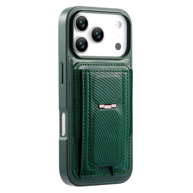 For iPhone 17 Pro Max CaseNeo Fold Holder Retro Elastic Card Bag Magnetic Back Phone Case
