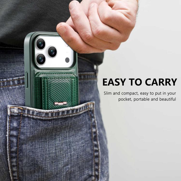 For iPhone 17 Pro Max CaseNeo Fold Holder Retro Elastic Card Bag Magnetic Back Phone Case