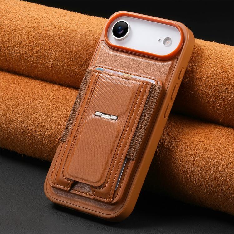 For iPhone Air CaseNeo Fold Holder Retro Elastic Card Bag Magnetic Back Phone Case