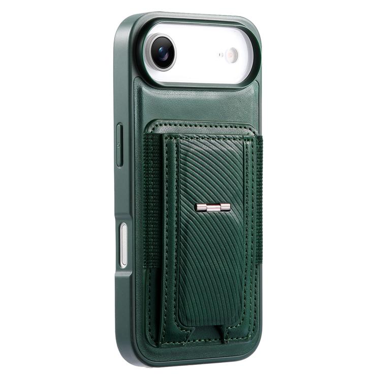For iPhone Air CaseNeo Fold Holder Retro Elastic Card Bag Magnetic Back Phone Case