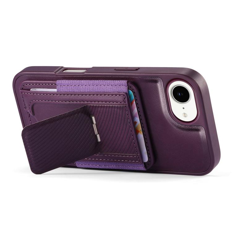For iPhone 17e / 16e CaseNeo Fold Holder Retro Elastic Card Bag Magnetic Back Phone Case
