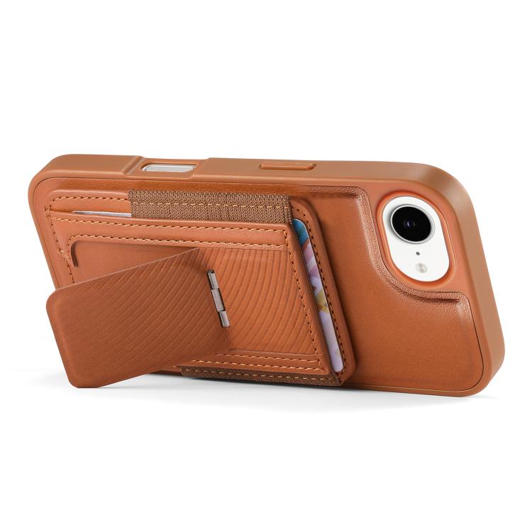 For iPhone 17e / 16e CaseNeo Fold Holder Retro Elastic Card Bag Magnetic Back Phone Case