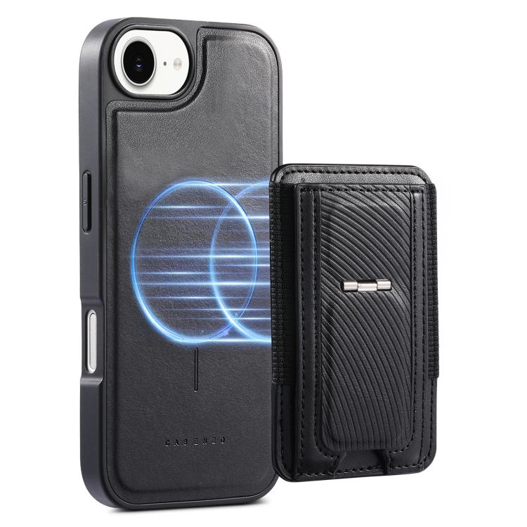 For iPhone 17e / 16e CaseNeo Fold Holder Retro Elastic Card Bag Magnetic Back Phone Case