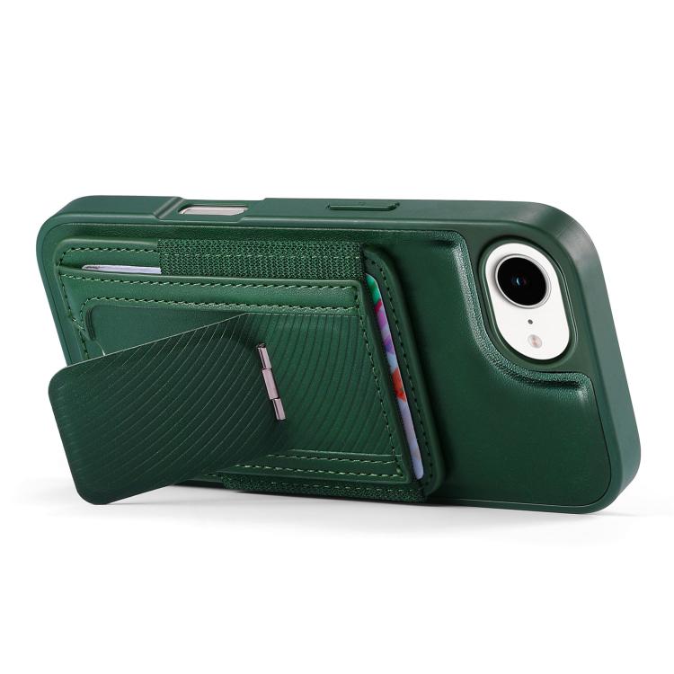 For iPhone 17e / 16e CaseNeo Fold Holder Retro Elastic Card Bag Magnetic Back Phone Case