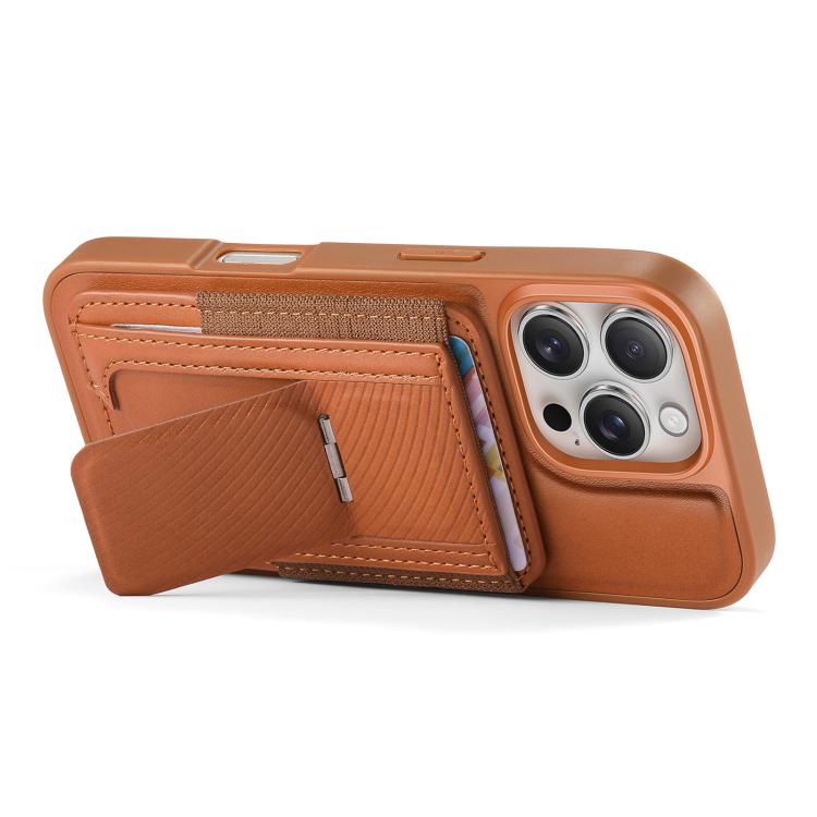 For iPhone 13 Pro CaseNeo Fold Holder Retro Elastic Card Bag Magnetic Back Phone Case