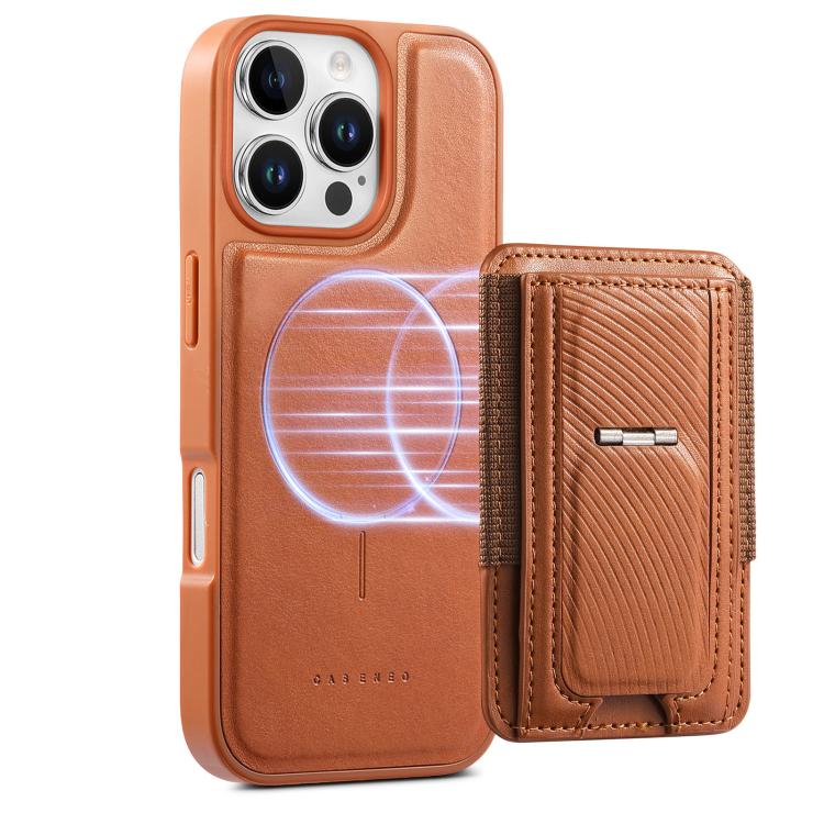 For iPhone 13 Pro Max CaseNeo Fold Holder Retro Elastic Card Bag Magnetic Back Phone Case