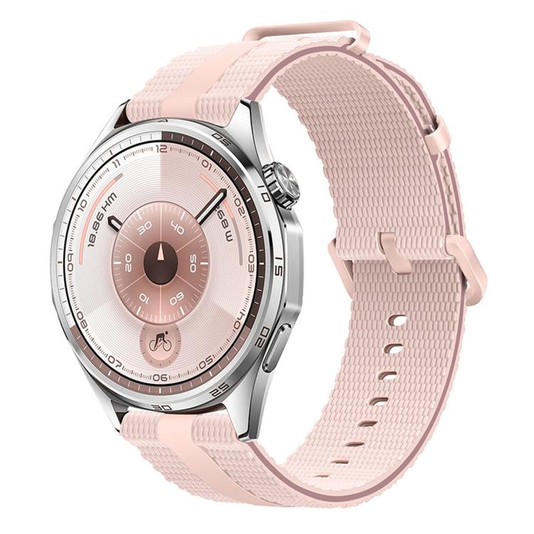 20mm Line Pattern Silicone Watch Band