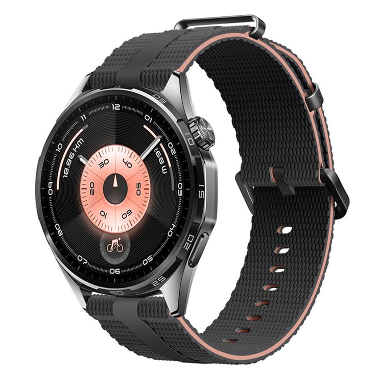 20mm Line Pattern Silicone Watch Band