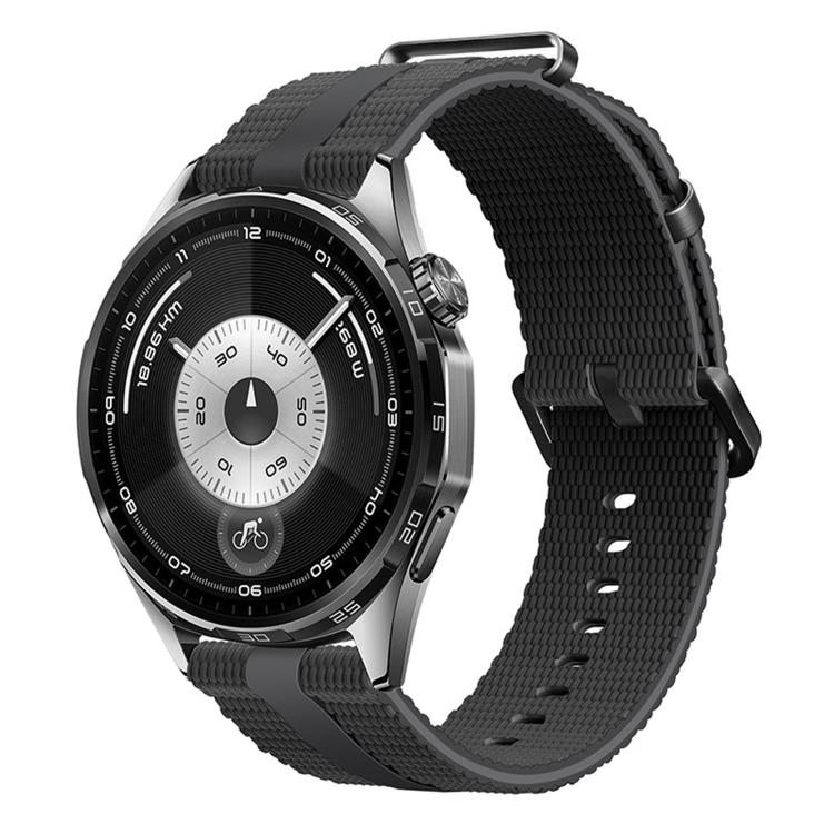 20mm Line Pattern Silicone Watch Band