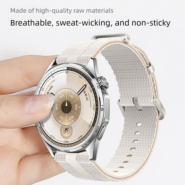 22mm Line Pattern Silicone Watch Band