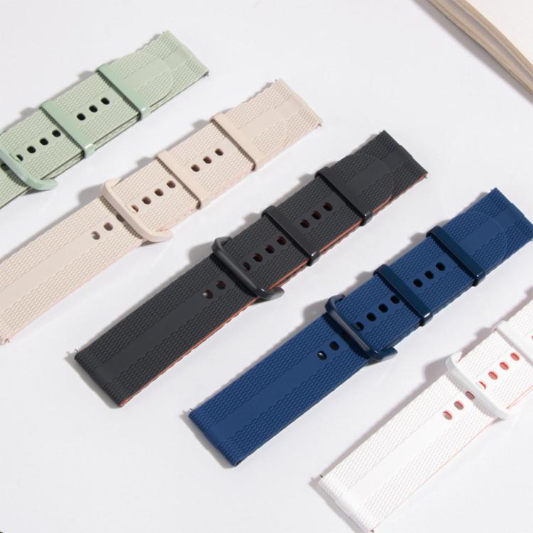 22mm Line Pattern Silicone Watch Band