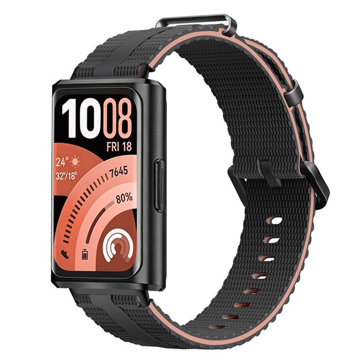 For Huawei Band 11 / Band 11 Pro Line Pattern Silicone  Watch Band