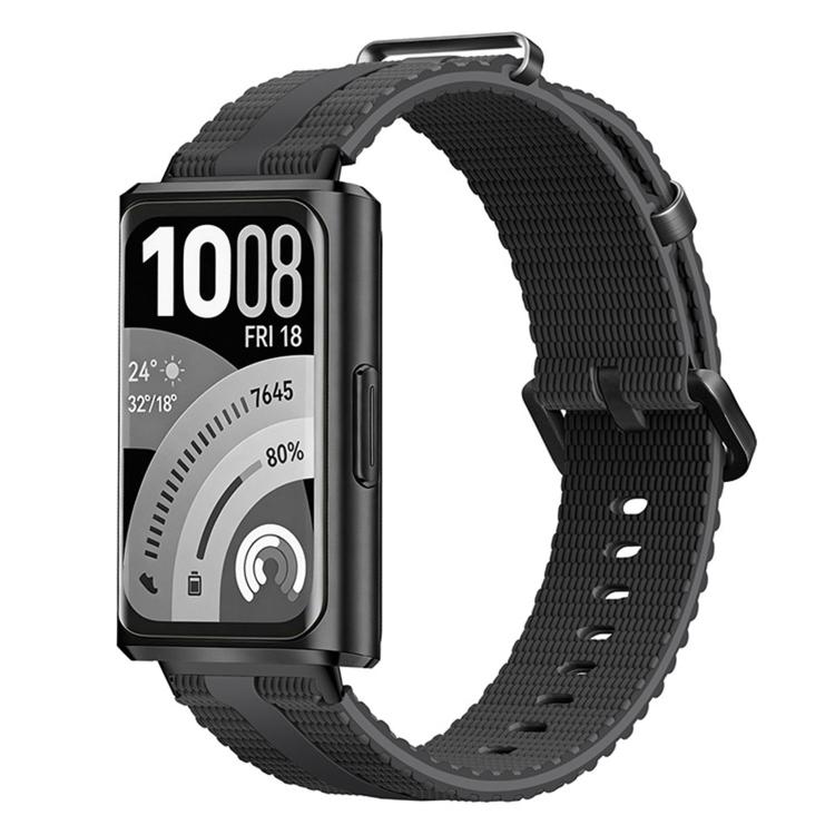 For Huawei Band 11 / Band 11 Pro Line Pattern Silicone  Watch Band